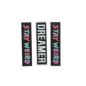 Hot Melt Adhesive Embroidered Cloth Patches , Durable Custom Embroidered Patches