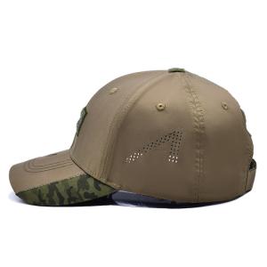 High Performance 6 Panel Baseball Cap Structured Shape Self Strap Velcro Closure