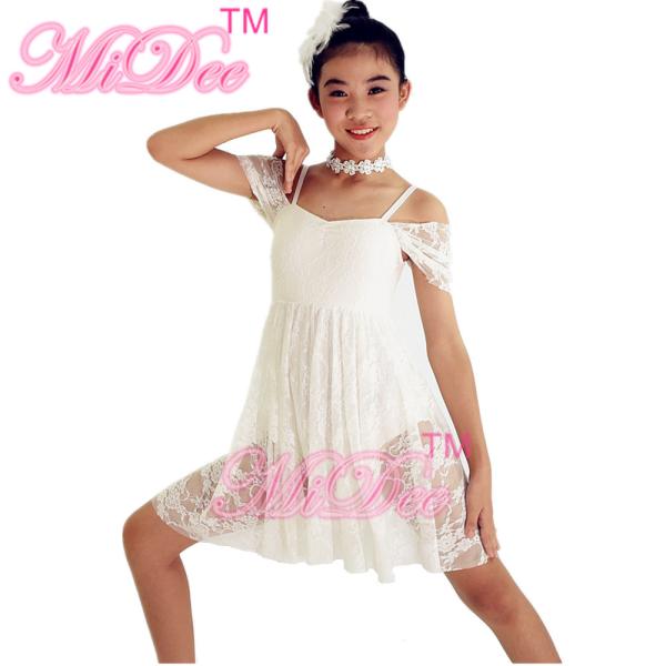 Pure White Dance Competition Costumes Backless Necklace Sweetheart Dance Dresses