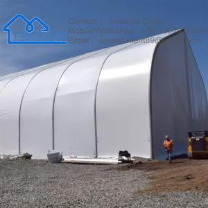 Outdoor Large Custom Aluminum Alloy Temporary Storage Marquee Tent Curved Shaped
