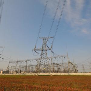 Switch Yard Substation Steel Structure Hot Roll Steel Q420 , Q460