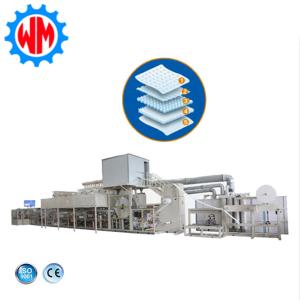 350M/Min Full Servo Underpad Production Line PLC Control with Oversea Training