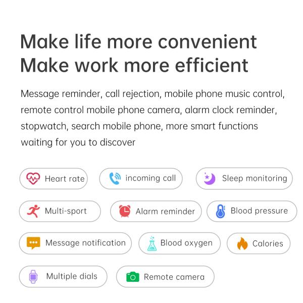 HL69 Smartwatch Exercise IPS 240*280 180mAH Heart Rate Wechat Movement