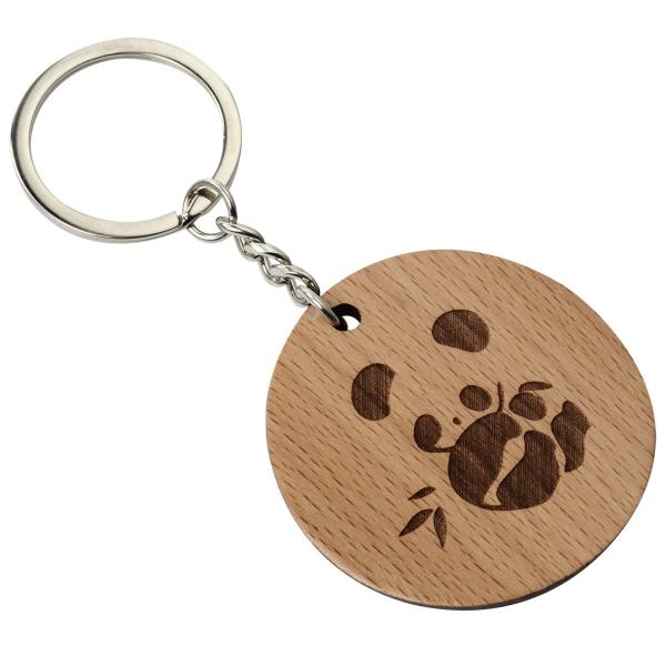 Buy Personalized Customizable Wooden Keychain Engraving  2-10mm Thickness at wholesale prices