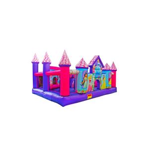 Pink Purple Snow Princess Jumping Children Playground