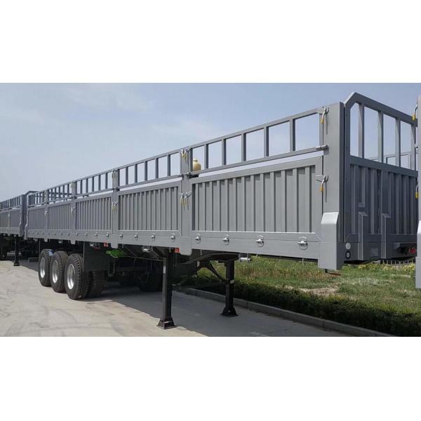 Buy Jost Kingpin 3 Axle Side Wall Semi Trailer for Heavy Duty Transportation Provider at wholesale prices