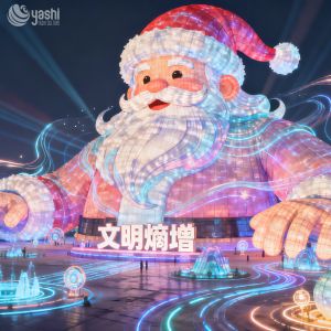 Colorful Santa Claus Outdoor Decorative Lanterns for Sale, with customizable