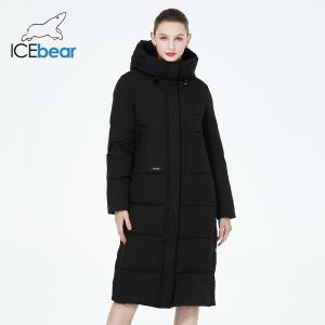 China Polyester Elegant Long Down Jacket Size 42 Long Winter Jackets For Women Comfort on sale