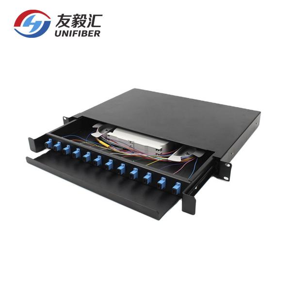 Buy FTTH  Om4 19" Rack Mount SC Simplex Optical Patch Panel at wholesale prices