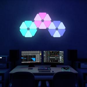 Adjustable RGBIC Smart Triangle Led Light with Wifi Bluetooth Control