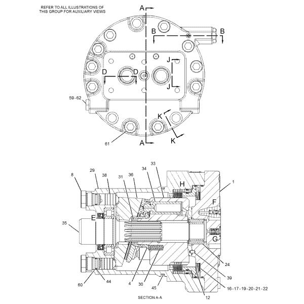 Excavator Travel Motor 148-4695 209-5992 204-2819 Fit For Excavator 320C 320D