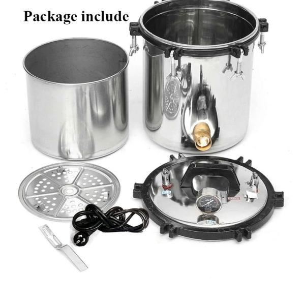 18L Portable pressure steam sterilizer Automatic microcomputer autoclave machine YX-18HDD