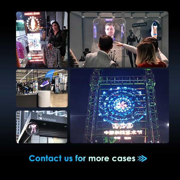 Powerful App Holograficos 3d Led Fan Hologram Projecteur Video Advertising Holographic Display 3D Holograma Fan for Showroom