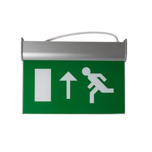 Running Man Graphics Exit Sign With Emergency Lights , 3 Hours Operation