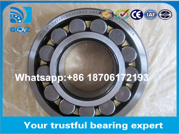 22312E Sealed Spherical Roller Bearings , C/CA /K/CK Steel Cage Bearing 60 x 130 x 46 mm