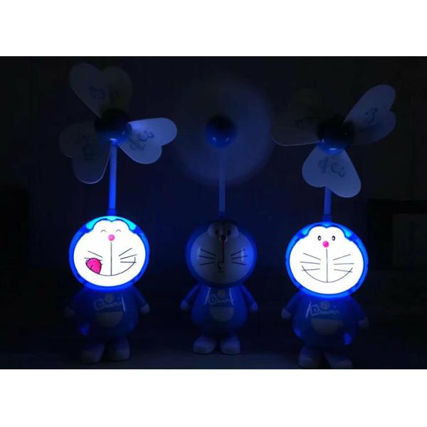 Cartoon cat rechargeable fan, usb fan, desktop small night lights