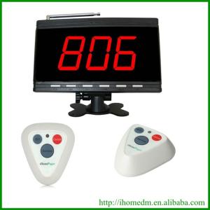 black 3 digits queue number display receiver of wireless service calling system