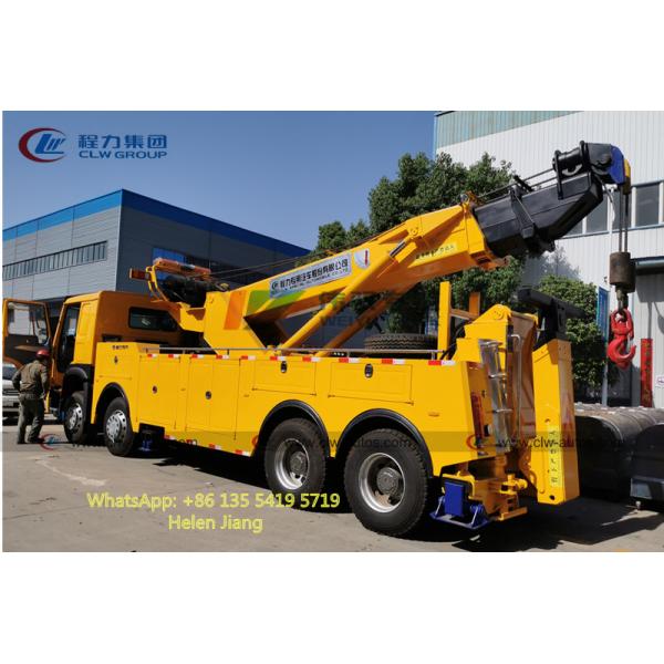 HOWO 8x4 371HP 420HP 360 Degree Rotation Road Wrecker Truck