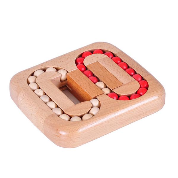 Buy Educational Beech Wooden Flat Ball Game With No Burr at wholesale prices