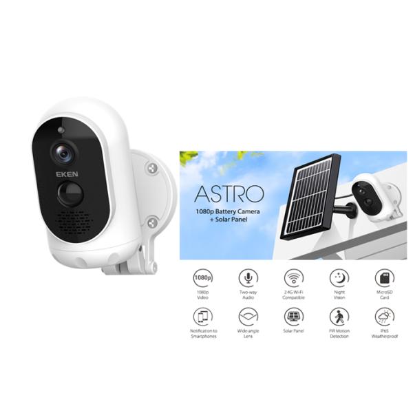 WIFI Solar Battery IP65 H.264 Waterproof Security Camera