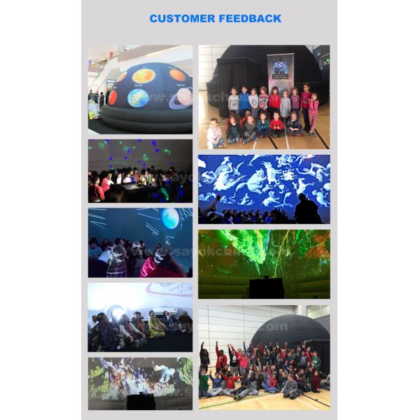 360 Degree Fulldome Kids Schools Equipment Movie Star Projection Tent Mobile Portable Inflatable Planetarium Dome for Sale
