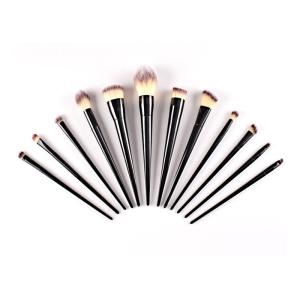 Tarpered Handle Mass Level Makeup Brushes Kit Soft Cruelty-free Hair