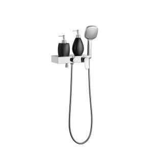 8% Nickel Brushed Stainless Steel Shower Set Wall Mounted