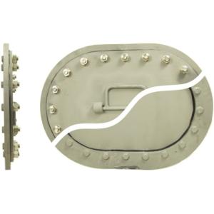 Oiltight Marine Hatch Cover Watertight Sunk Manhole Cover 450mm