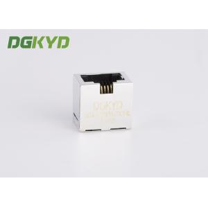 Metal Shielded Female Rj45 Ethernet Jack Connector Without Transformer , 11.5mm