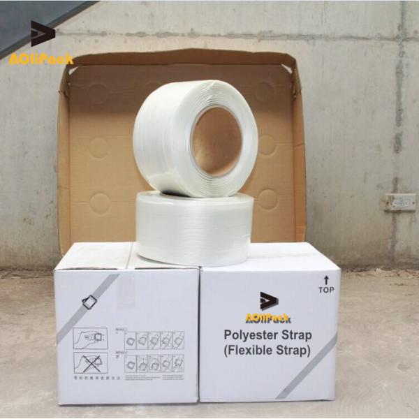 Buy 500m 1250kg Cargo Woven Polyester Strapping at wholesale prices