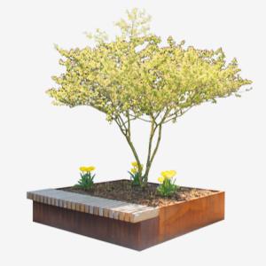 1.5m 2.5m Outdoor Planter Bench