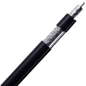 Outdoor RG11 Quad CATV Coaxial Cable with Steel Messenger for CATV Application