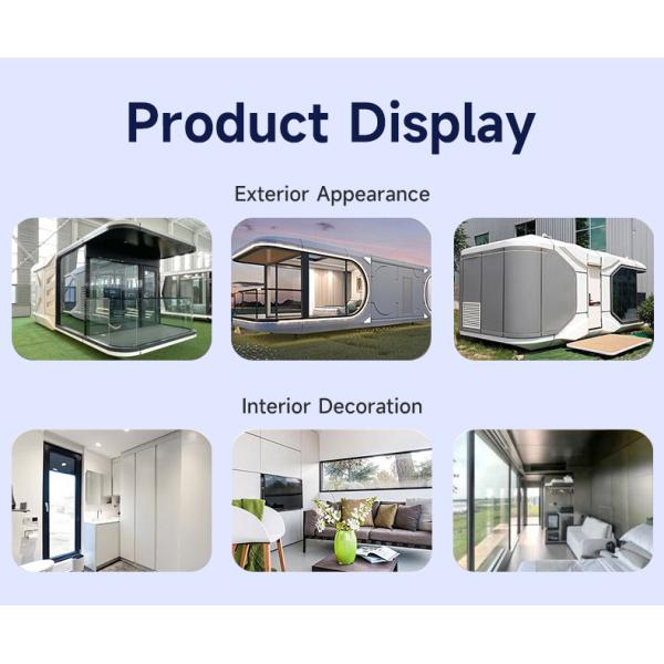 Outdoor Prefab Space Capsule House Hotel Option with Customized Color