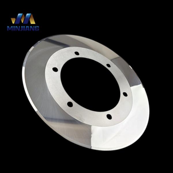 Buy Lithium Electrode Battery Industry Tungsten Carbide Rotary Slitter Blades Grinding at wholesale prices