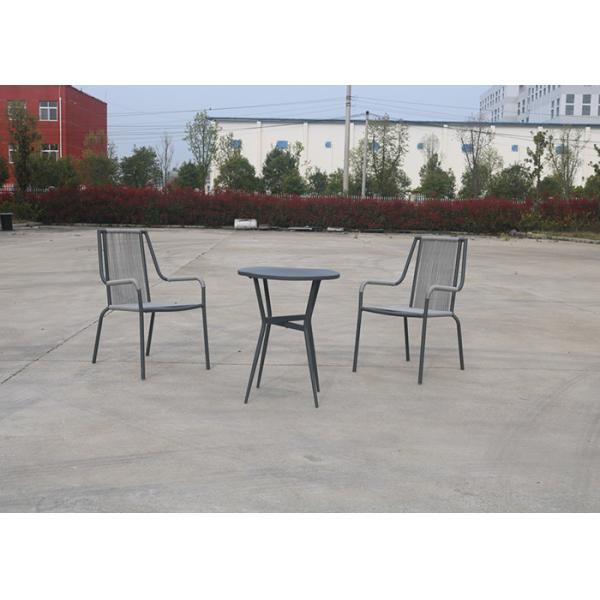 Buy 72cm Aluminum Rope Garden Set Two Chair With Table at wholesale prices