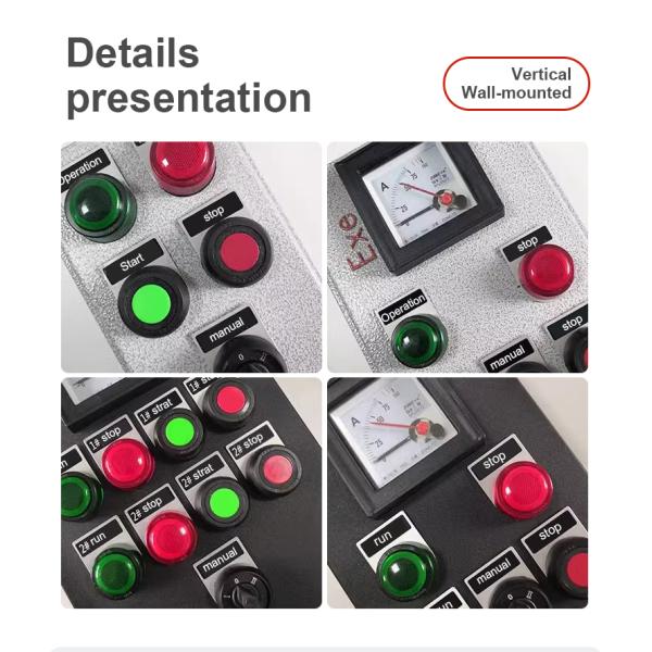 Buy BAXIT Aluminum Alloy Power Control Panel Wiring Junction ATEX Explosion Proof switch button Box  at wholesale prices