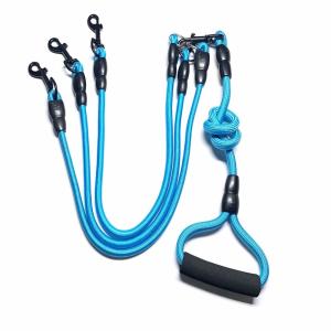 3 In 1 Durable Nylon Dog Leash Removable Pet Traction Rope 360° Swivel No Tangle