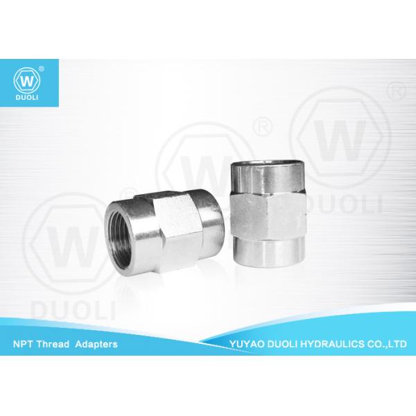 Buy NPT Female Thread Hydraulic Hose Adapter Fittings With White Zinc Plated Surface at wholesale prices