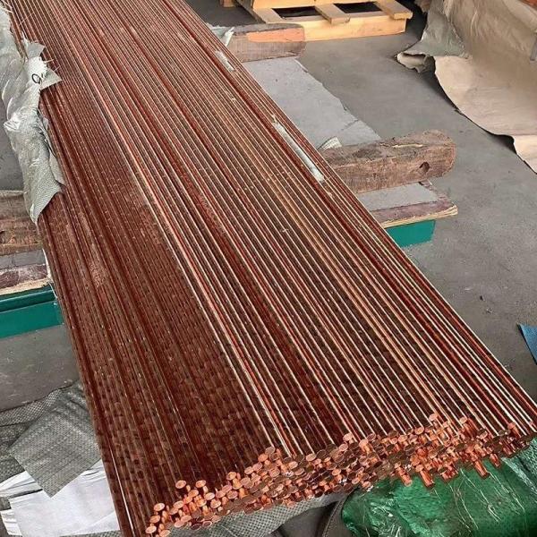 Buy Pure Solid Copper Round Bar C10100 Oxygen Free TU0 / C110 at wholesale prices