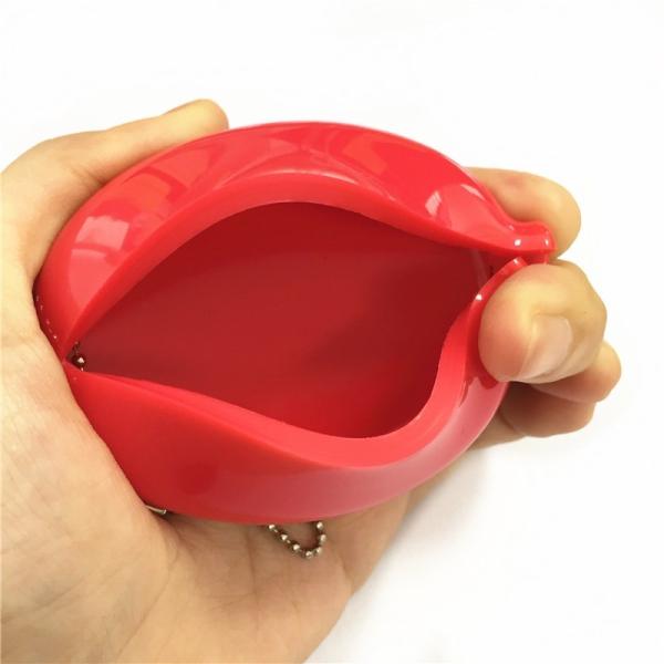 Promotional Coin holder keychain PVC logo customized coin purse