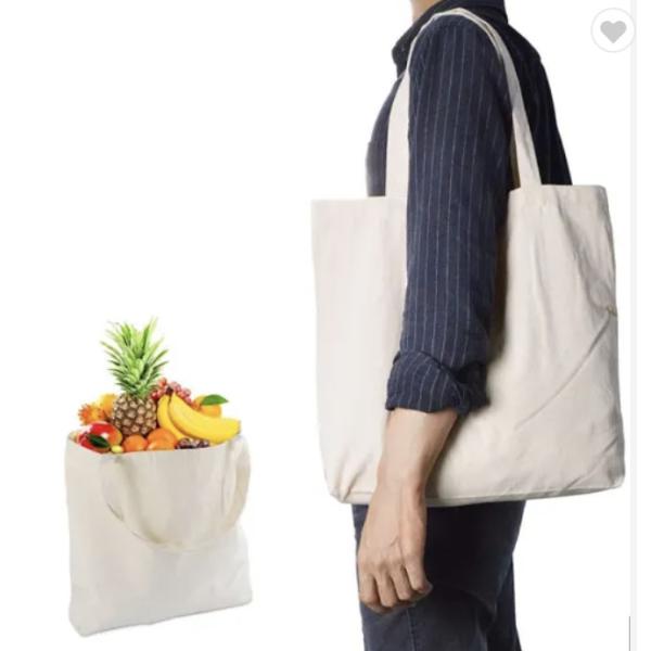 Buy 2022 Customized Totes With Logo Black Cotton Canvas Grocery Bags 230gsm at wholesale prices