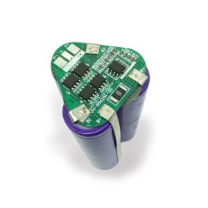 12V 100Ah 18650 BMS 3s 10A Balancing Assembly Pcb For Lithium Battery