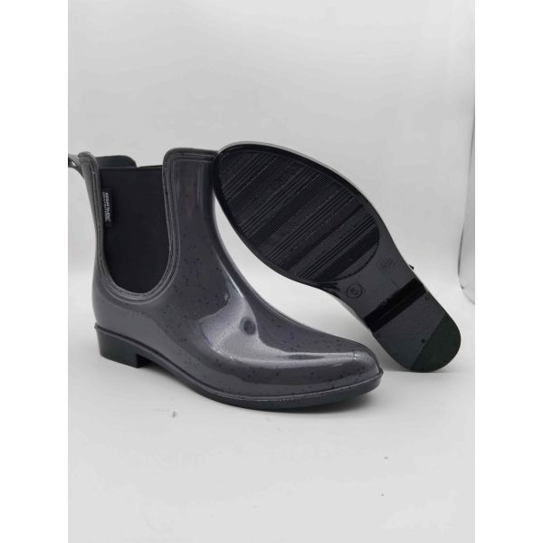 100% Waterproof Elastic Guessets Ankle Rain Boots For Women OEM Color