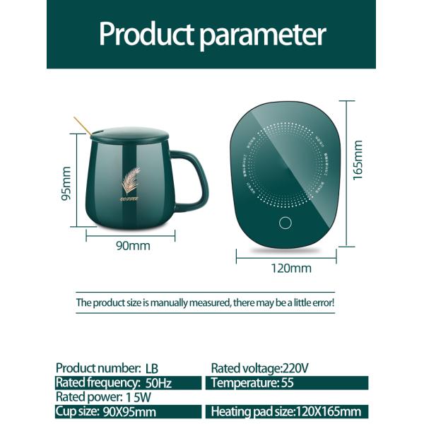 Tumbler Travel Vacuum Mug 300ml Smart Ceramic Sublimation Coffee Cup Mugs Thermostat Cup Gift Box