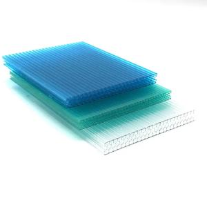 0.1-6m Length Polycarbonate Hollow Sheet With Long Service Life Class B1 Fire