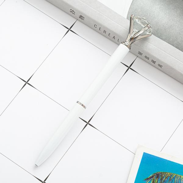 Personalized Diamond Crystal Metal Ballpoint Pen for Gift 2.5g 0.35mm Writing Width