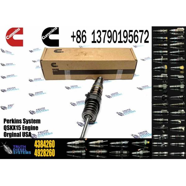 New Construction Machinery Parts Fuel Injector for QSKX15 Diesel Engine OEM 4928262 4384260 Stainless Steel 1 Year Warranty