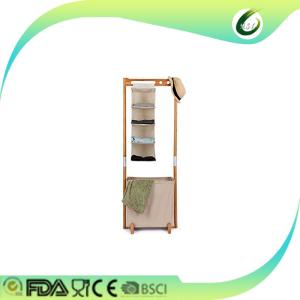 Bathroom folding clothes drying rack