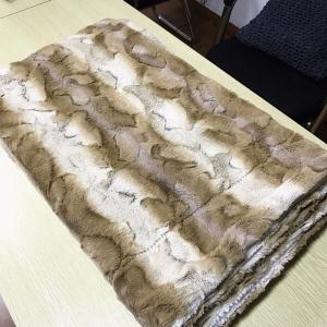 Custom Printed Sherpa Fake Fur Bedding Blanket , Brush Pv Fleece Blanket 200