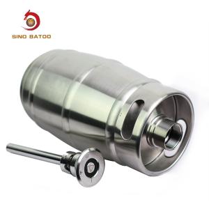 Quality Custom Logo 5 Litre Mini Beer Kegs , Stainless Steel 5L Ball Lock Beer Keg for sale
